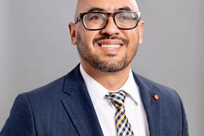 Fabrizio Mejia on campus